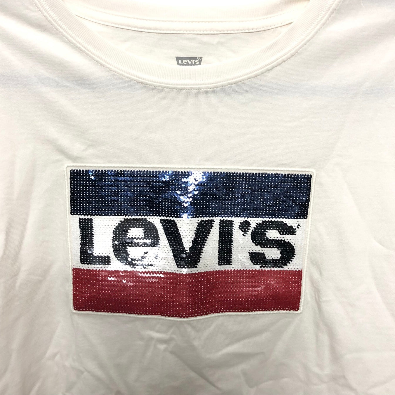 Top Short Sleeve Basic By Levis In White & Yellow, Size: Xs