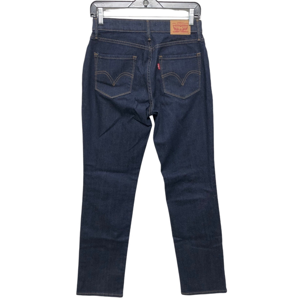 Jeans Straight By Levis In Blue Denim, Size: 4