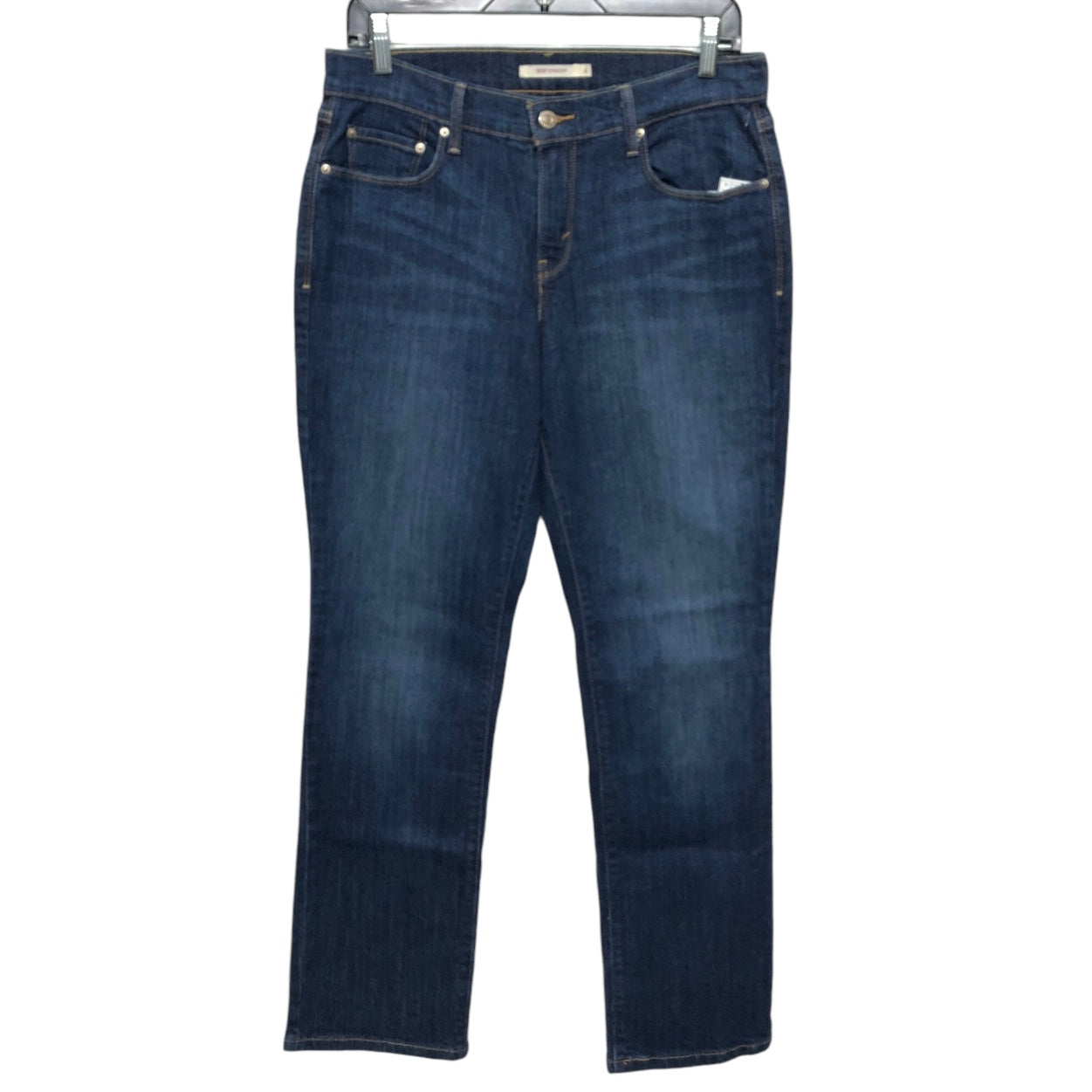 Jeans Straight By Levis In Blue Denim, Size: 6