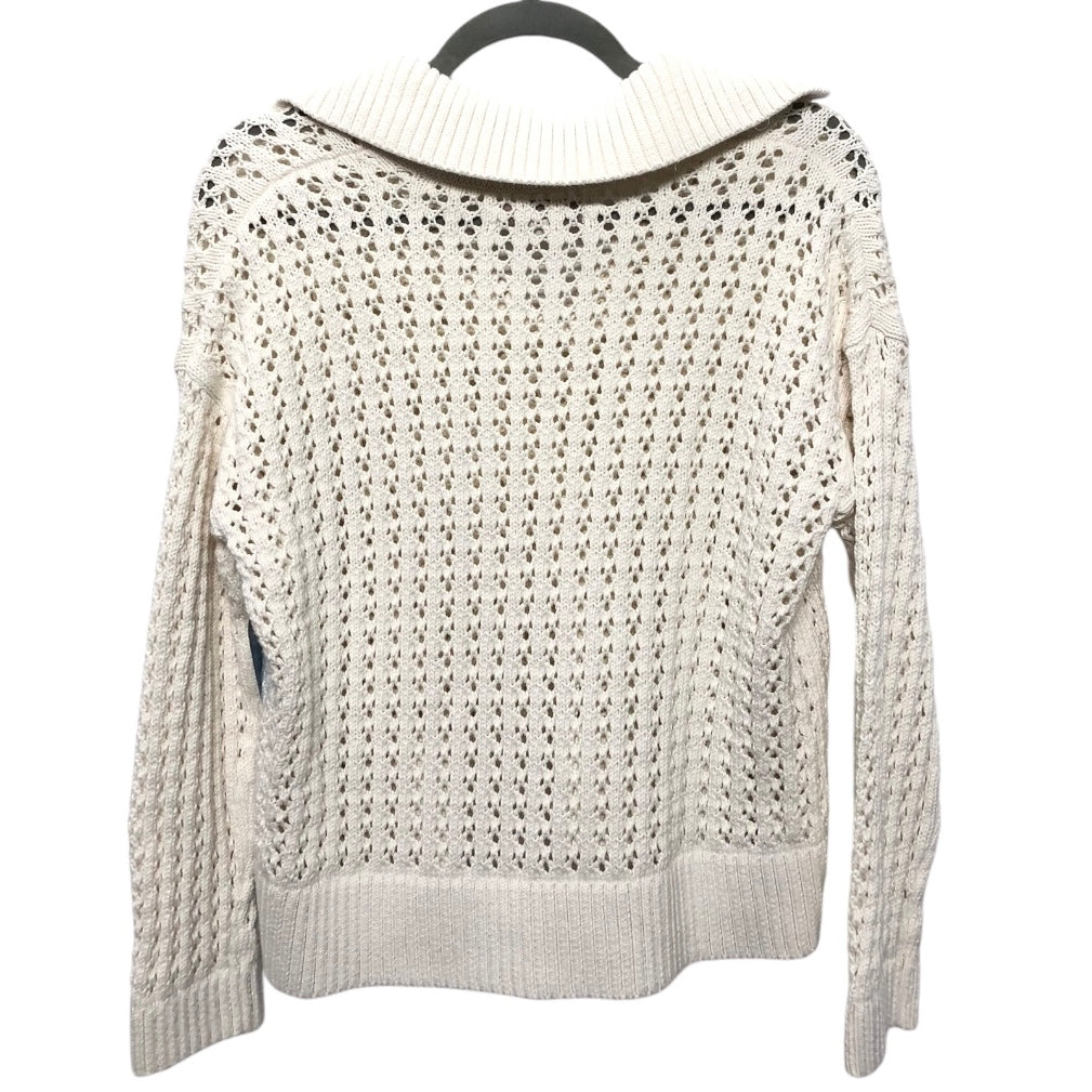 Sweater By Loft In Cream, Size: M