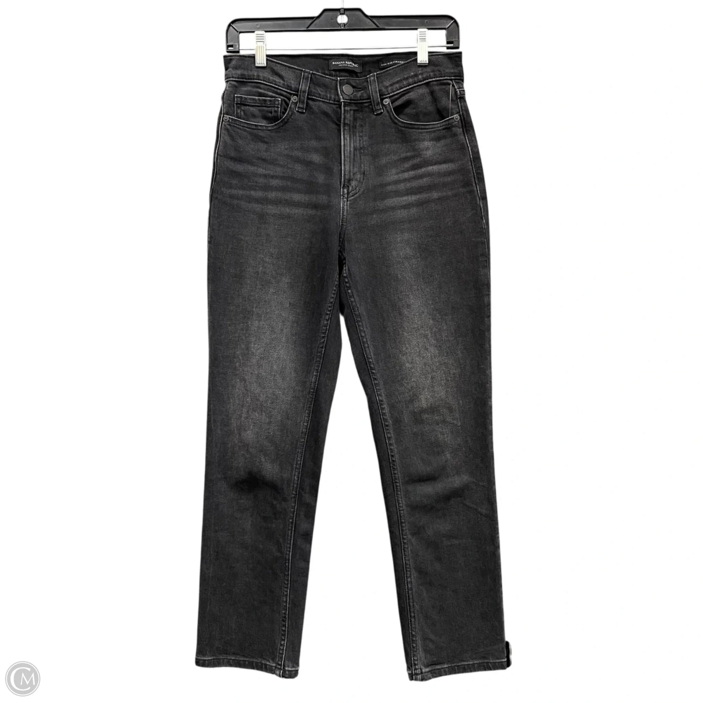 Jeans Straight By Banana Republic In Grey Denim, Size: 4