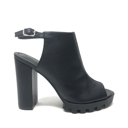 Shoes Heels Block By Fashion Nova In Black, Size: 8