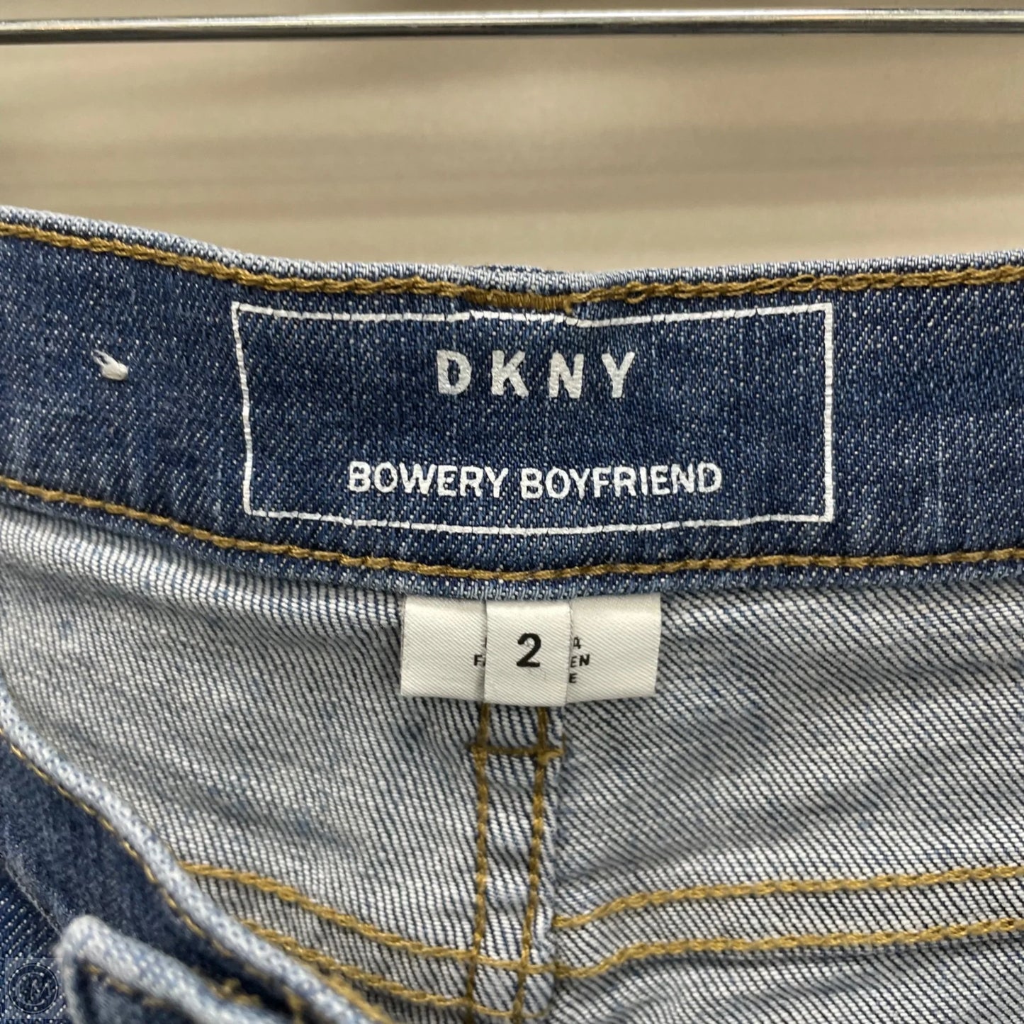 Jeans Boyfriend By Dkny In Blue Denim, Size: 2