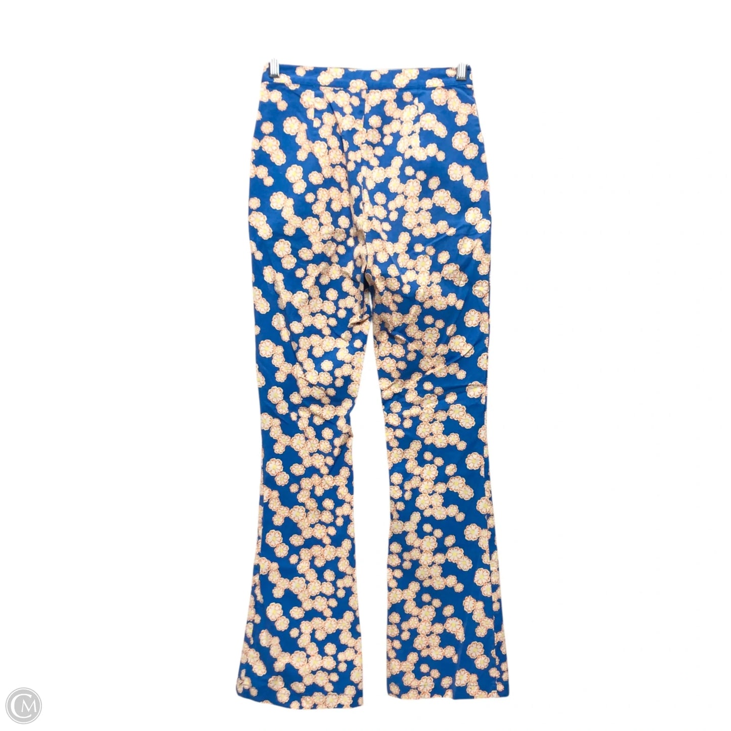 Jeans Flared By Urban Outfitters In Blue & Yellow, Size: 0