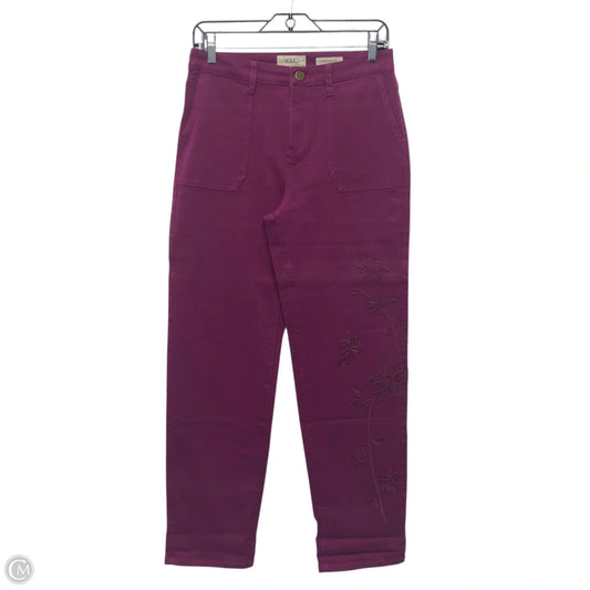 Jeans Boyfriend By Logo In Purple, Size: 4