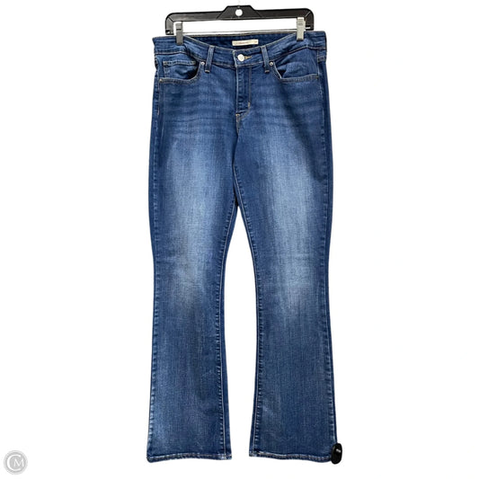 Jeans Boot Cut By Levis In Blue Denim, Size: 12