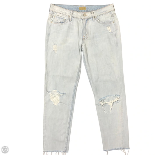Jeans Straight By Mother In Blue Denim, Size: 0
