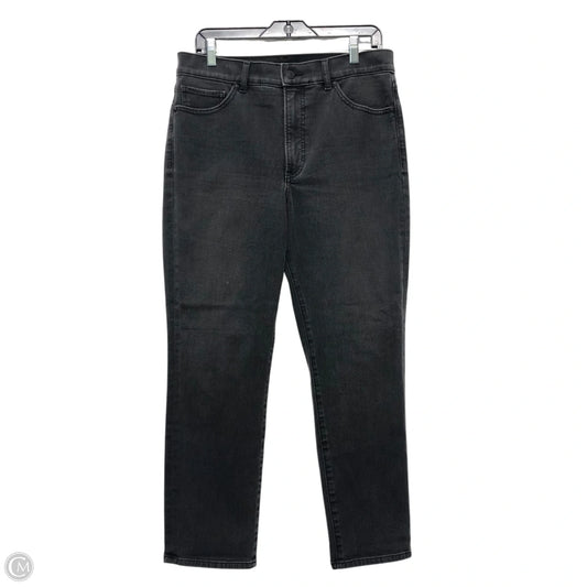 Jeans Straight By Express In Grey Denim, Size: 12