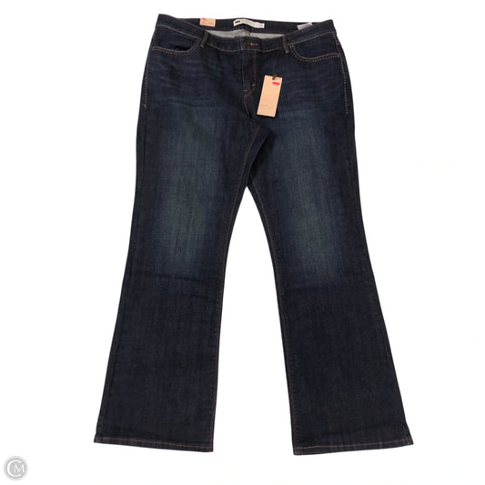 Jeans Boot Cut By Levis In Blue Denim, Size: 16