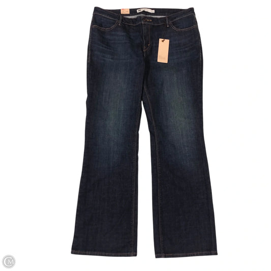 Jeans Boot Cut By Levis In Blue Denim, Size: 16