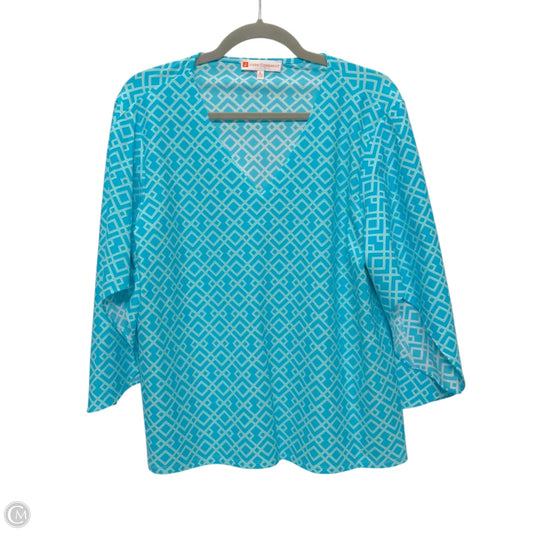 Top 3/4 Sleeve By Jude Connally In Blue, Size: L