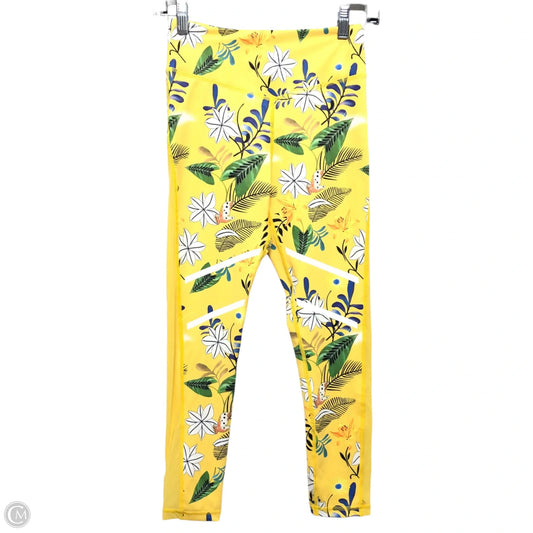 Athletic Leggings By Zyia In Yellow, Size: 4