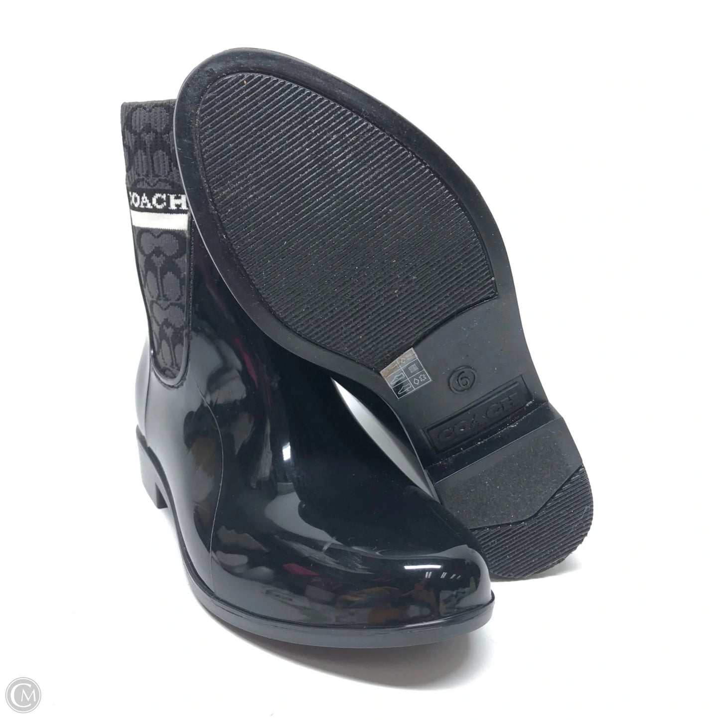 Boots Designer By Coach In Black, Size: 6