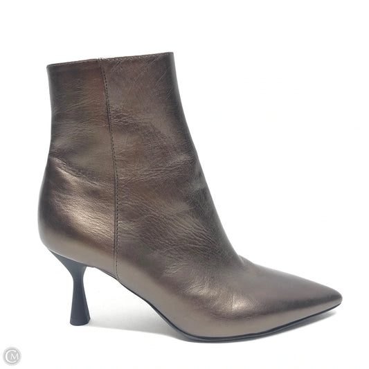 Boots Ankle Heels By Agl In Grey, Size: 7