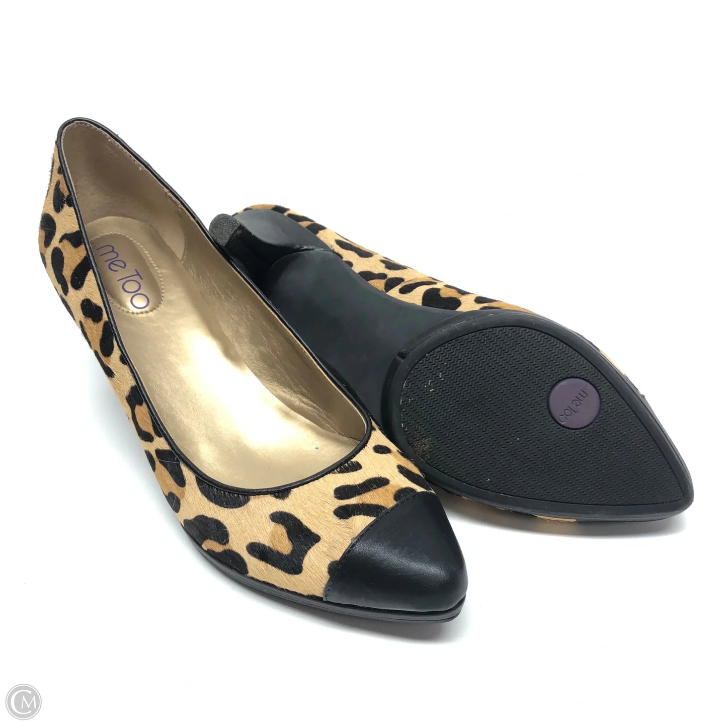 Shoes Heels Block By Me Too In Animal Print, Size: 9