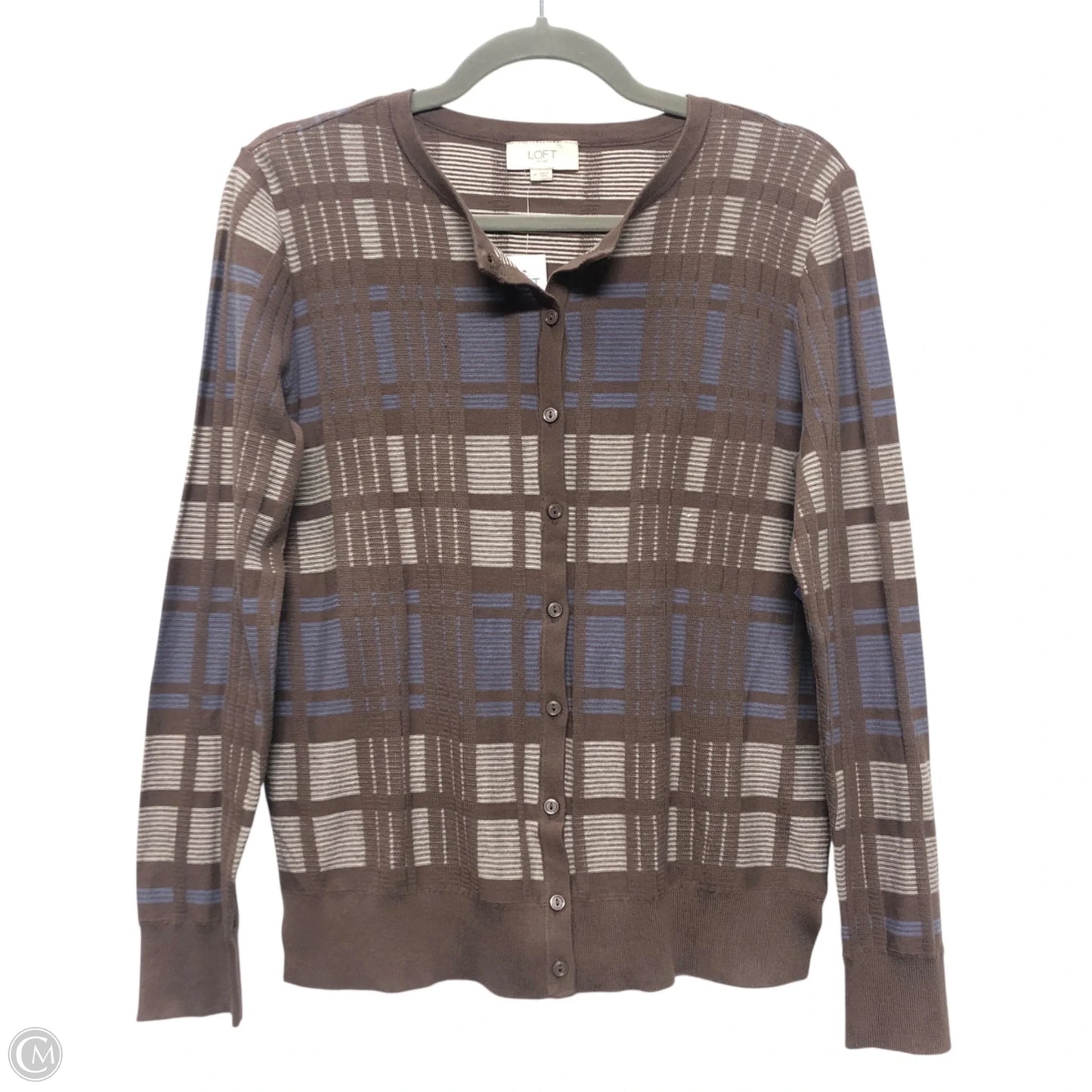 Cardigan By Loft In Blue & Brown, Size: M