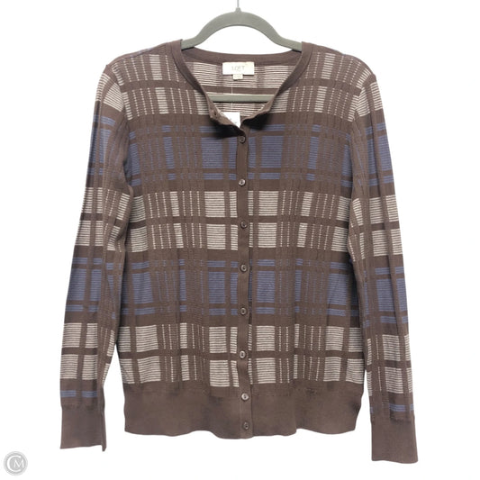 Cardigan By Loft In Blue & Brown, Size: M