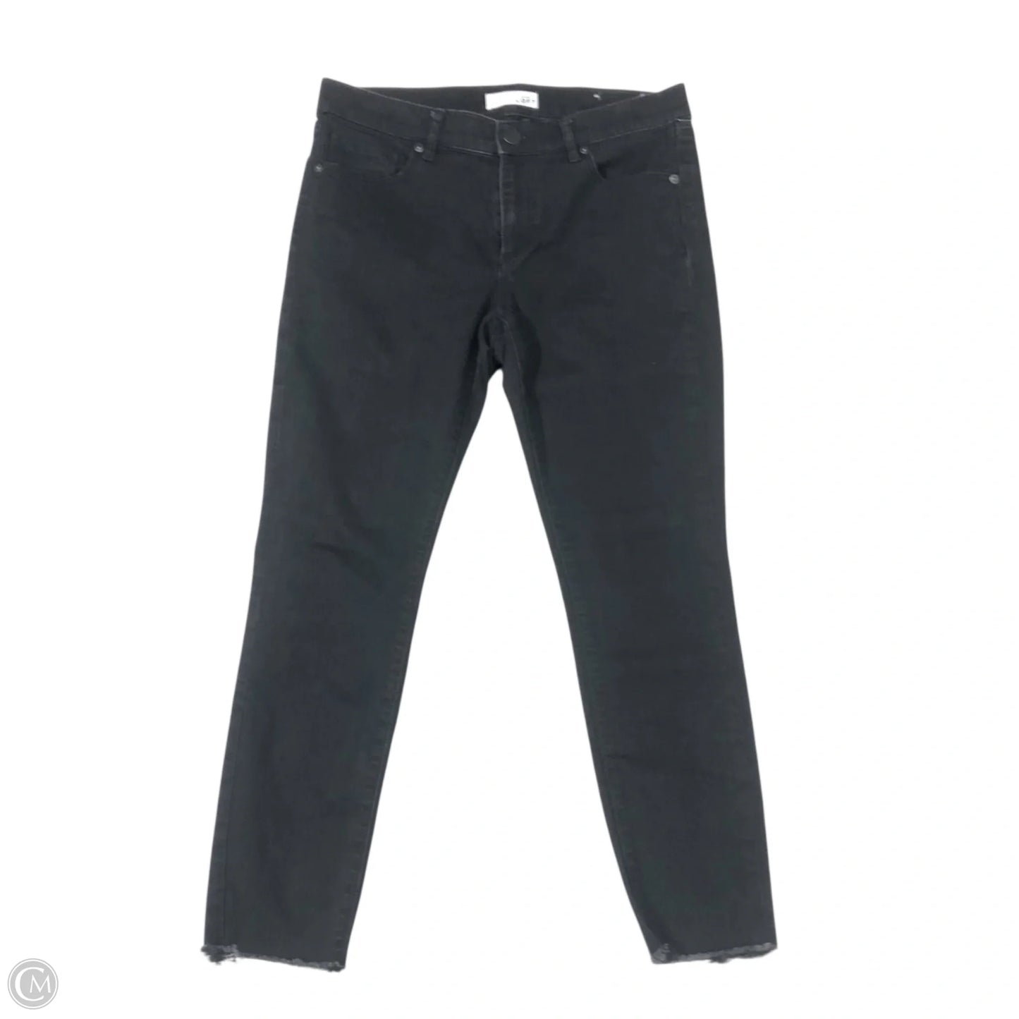Jeans Skinny By Loft In Black Denim, Size: 6