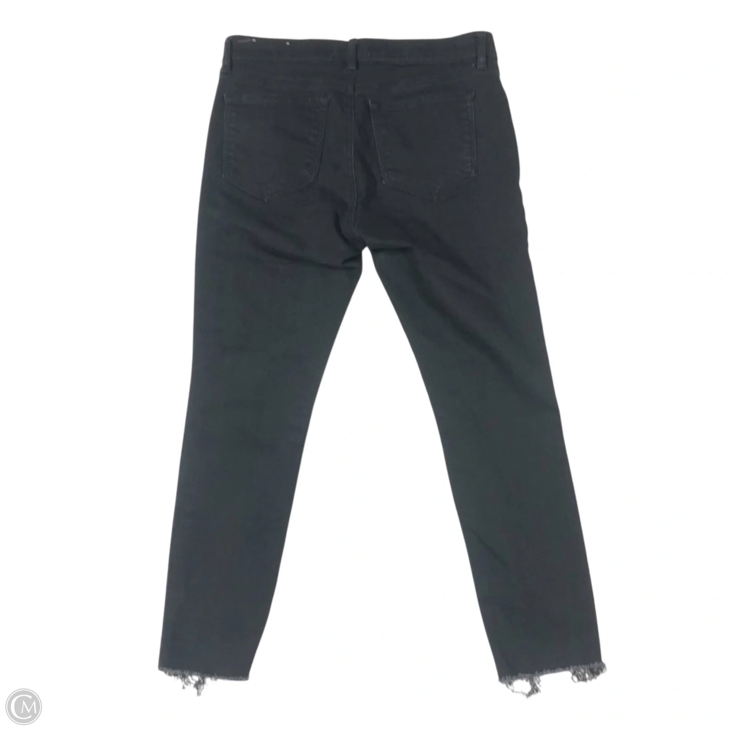 Jeans Skinny By Loft In Black Denim, Size: 6