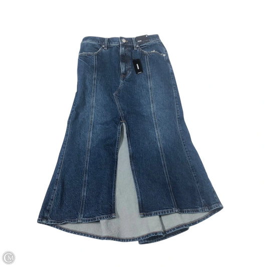 Skirt Maxi By Express In Blue Denim, Size: 4