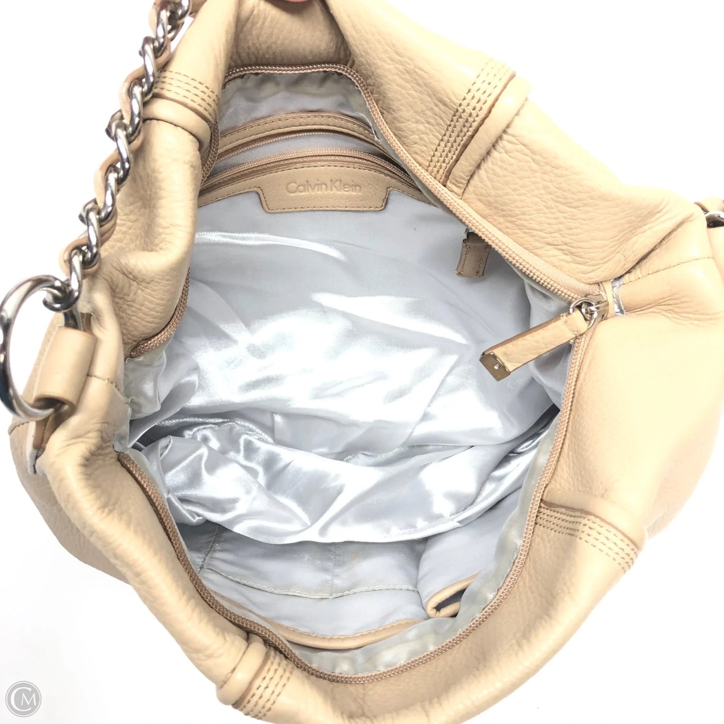 Handbag Leather By Calvin Klein, Size: Small