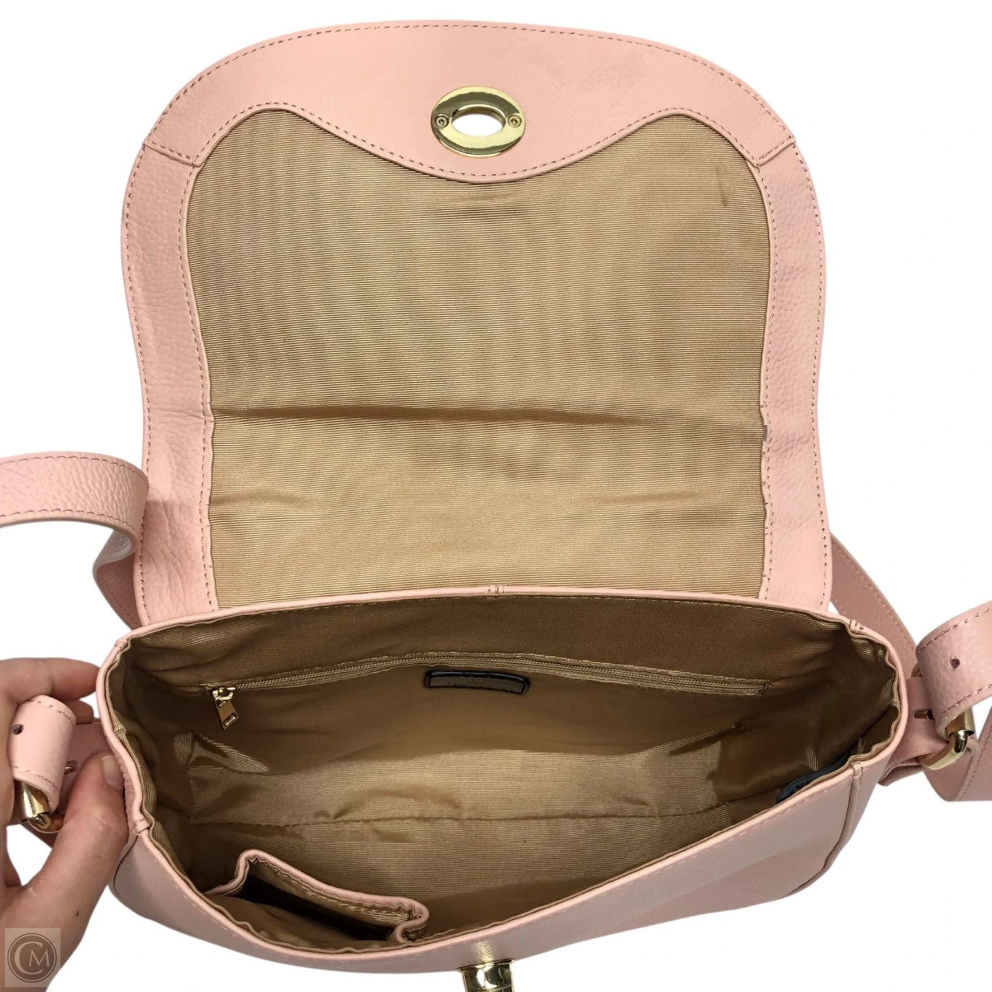 Crossbody Leather By Cmc, Size: Medium