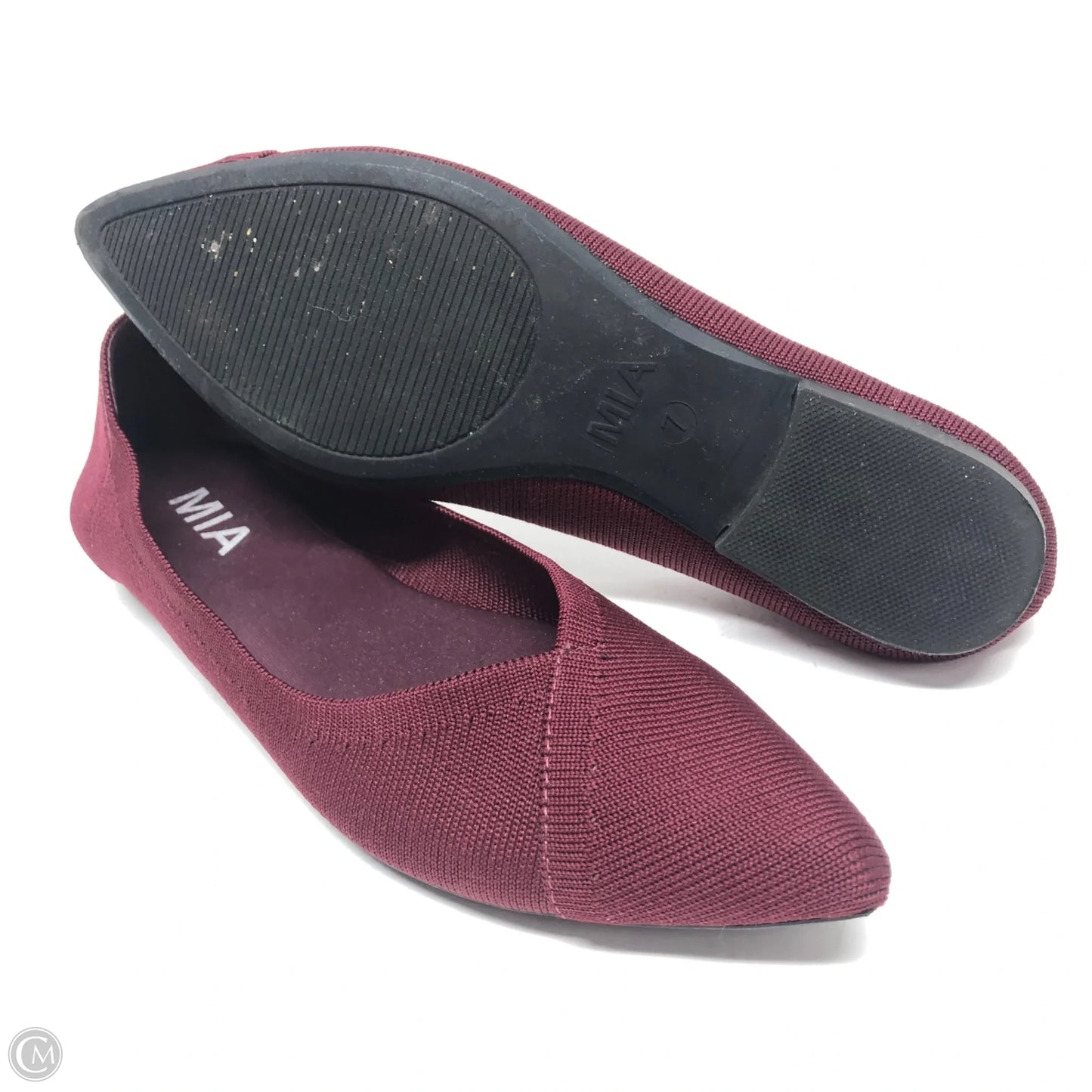 Shoes Flats By Mia In Maroon, Size: 7