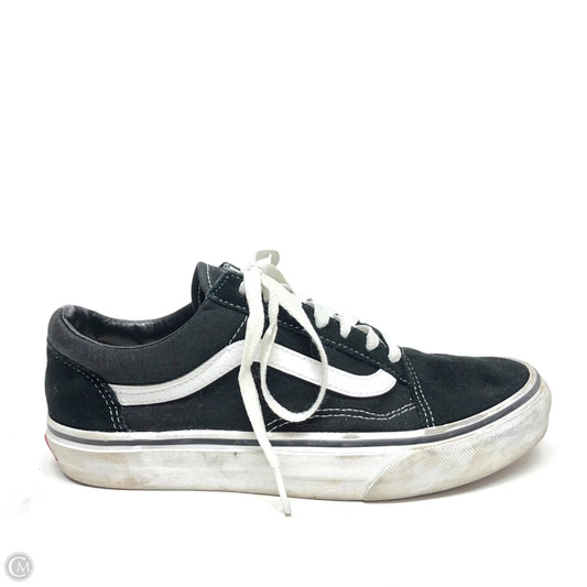 Shoes Sneakers By Vans In Black & White, Size: 7