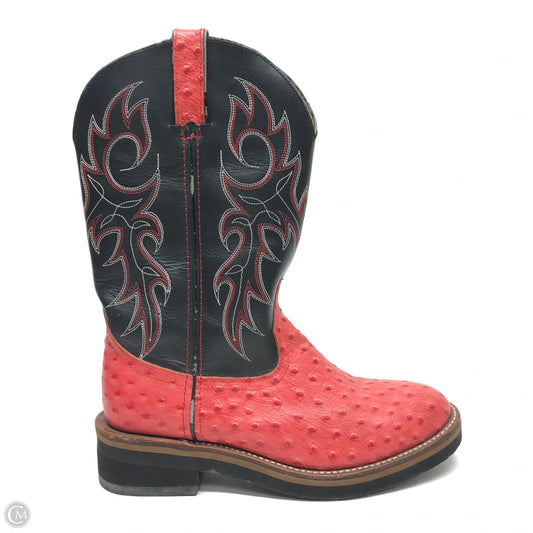 Boots Western By Cmc In Black & Red, Size: 8.5