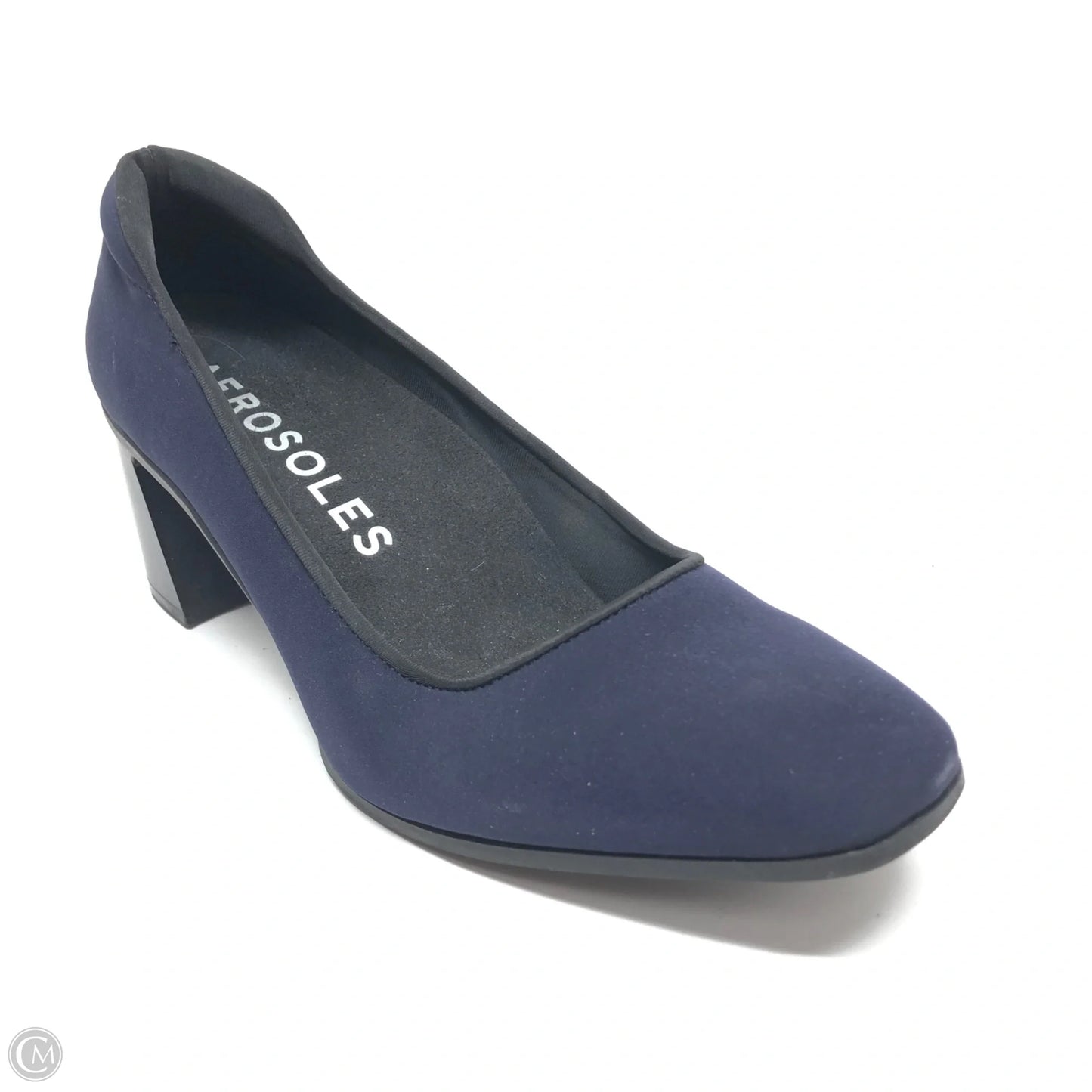 Shoes Heels Block By Aerosoles In Navy, Size: 11