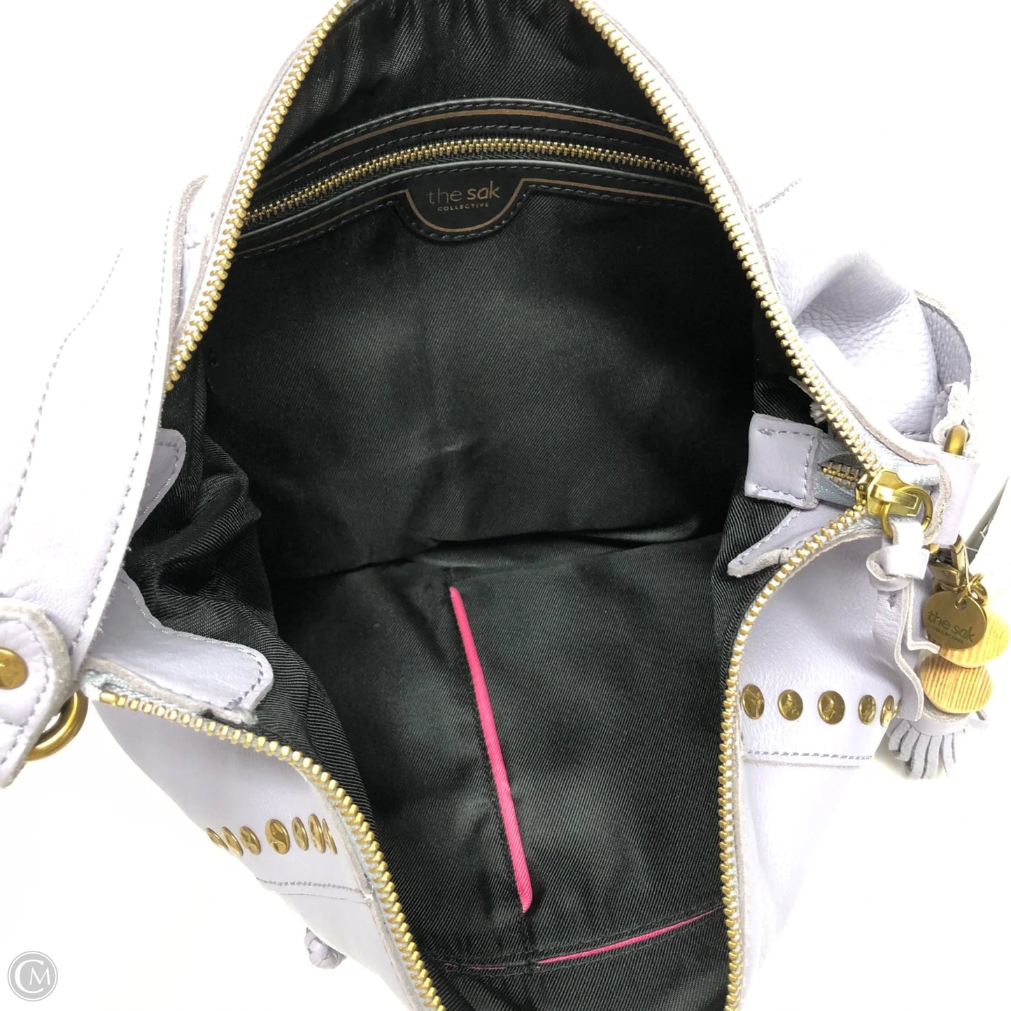 Handbag Leather By The Sak, Size: Medium