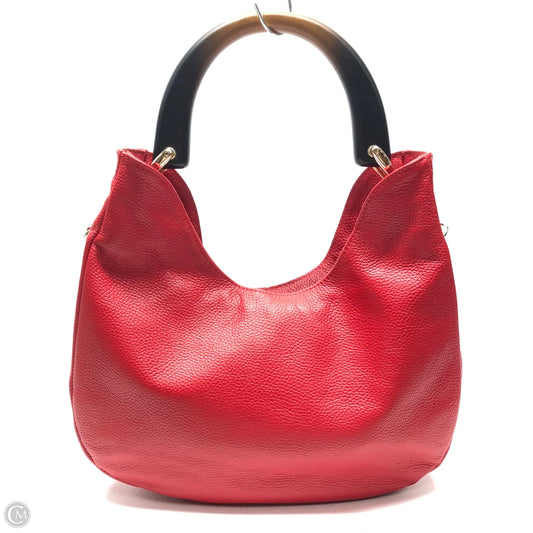 Handbag Leather By Cmc, Size: Medium