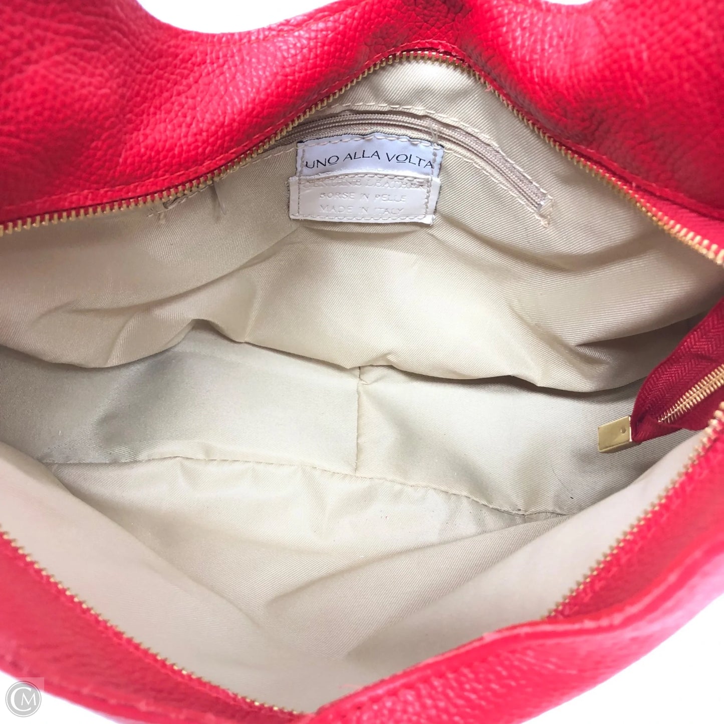 Handbag Leather By Cmc, Size: Medium