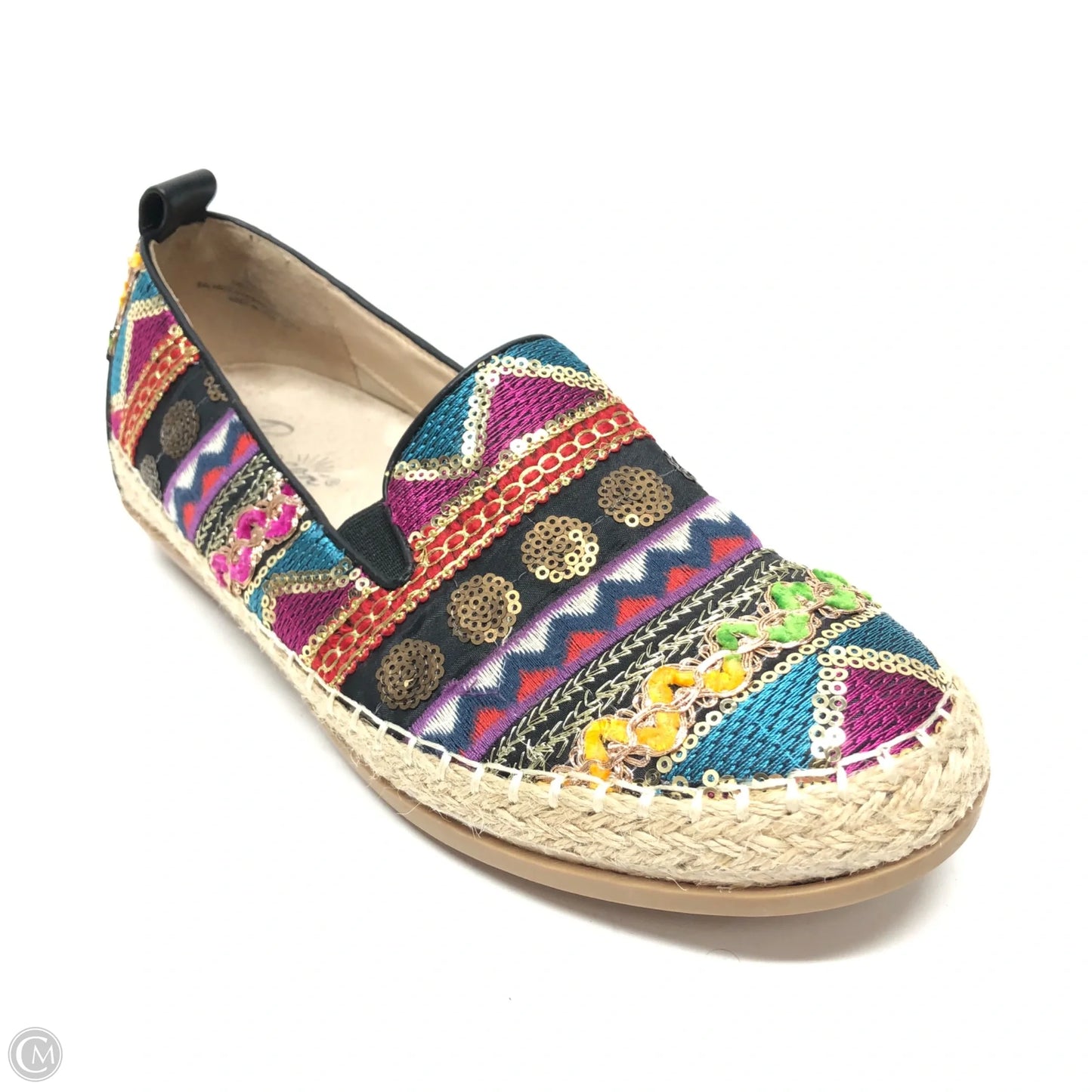 Shoes Flats By Clothes Mentor In Multi-colored, Size: 9.5