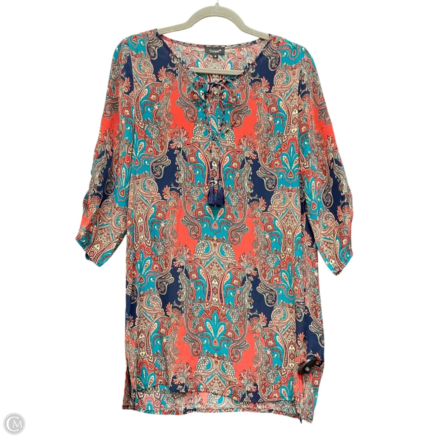 Tunic Long Sleeve By Tolani In Multi-colored, Size: S
