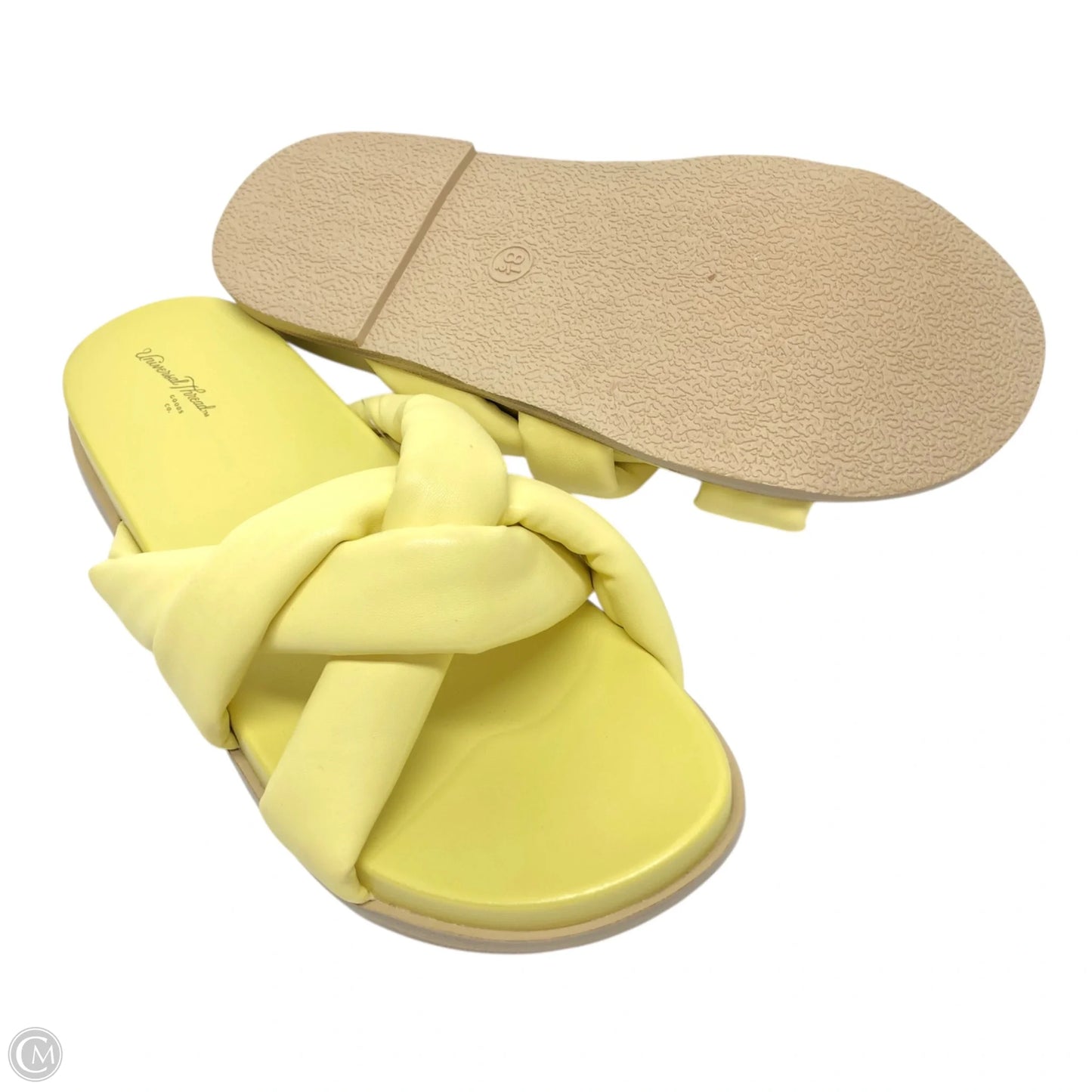 Sandals Flats By Universal Thread In Yellow, Size: 8.5