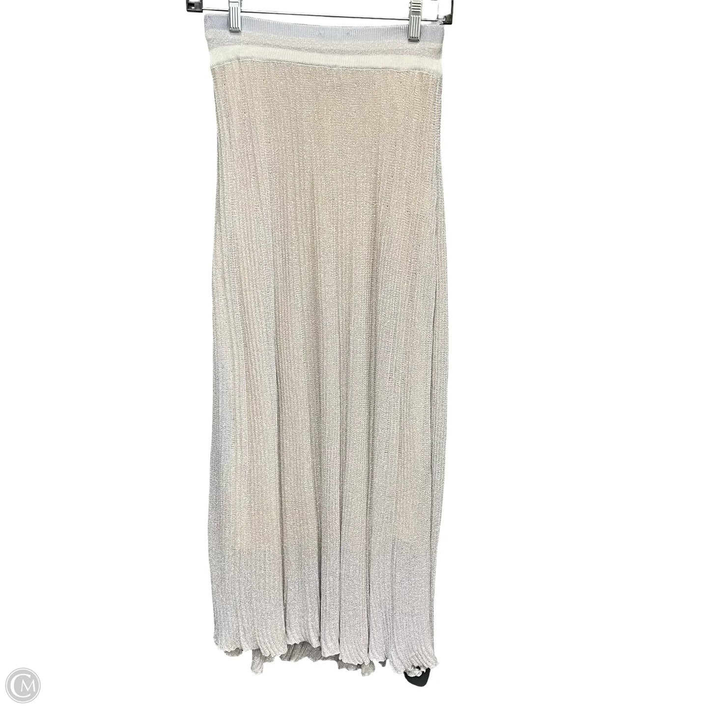 Skirt Maxi By Clothes Mentor In Silver, Size: S