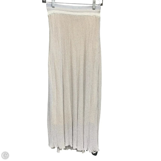 Skirt Maxi By Clothes Mentor In Silver, Size: S