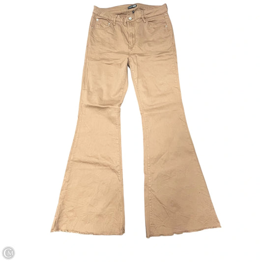 Jeans Flared By Fashion Nova In Tan, Size: 14