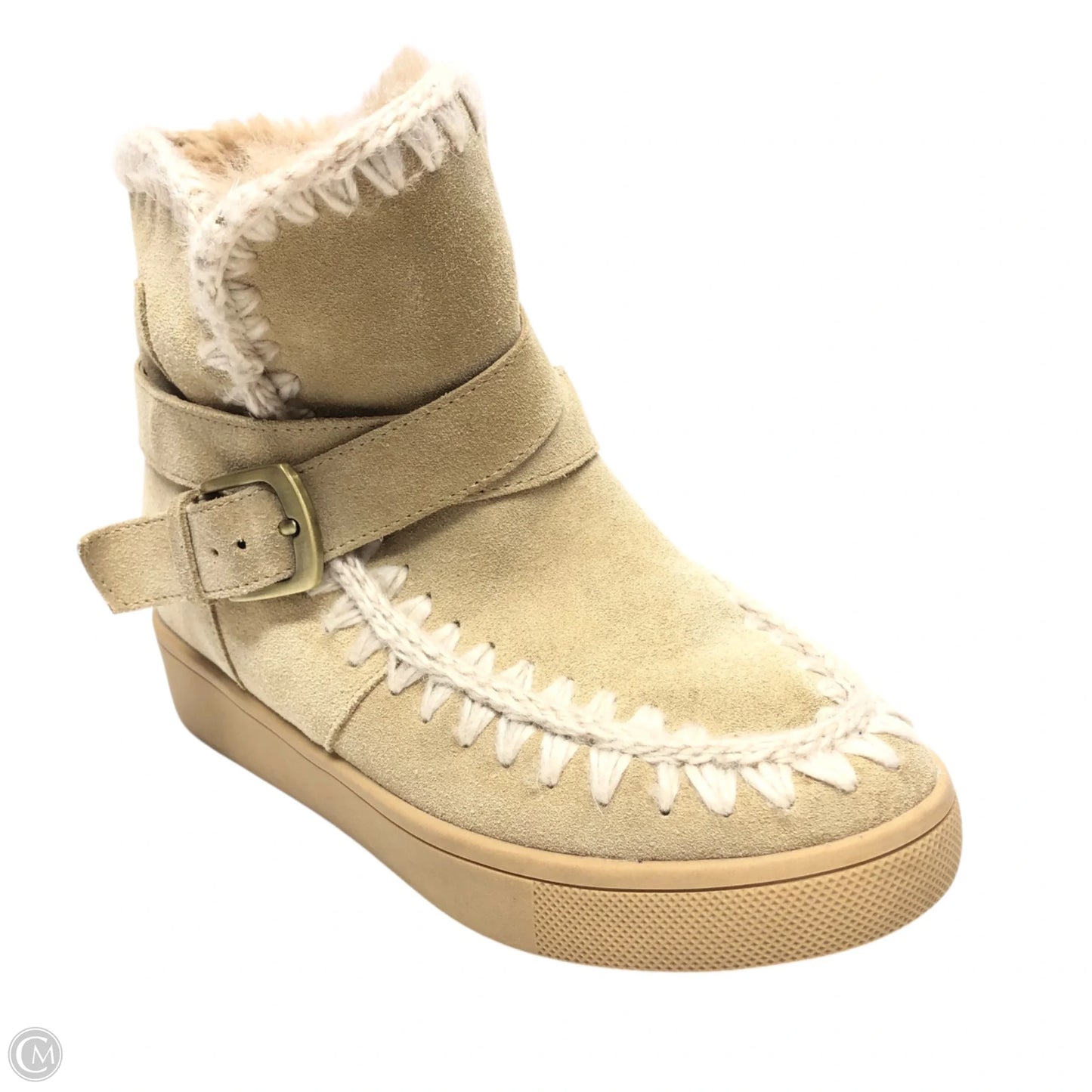 Boots Ankle Flats By Blondo In Beige, Size: 8