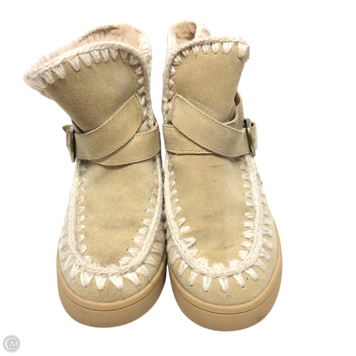 Boots Ankle Flats By Blondo In Beige, Size: 8
