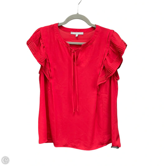 Blouse Short Sleeve By Daniel Rainn In Red, Size: M