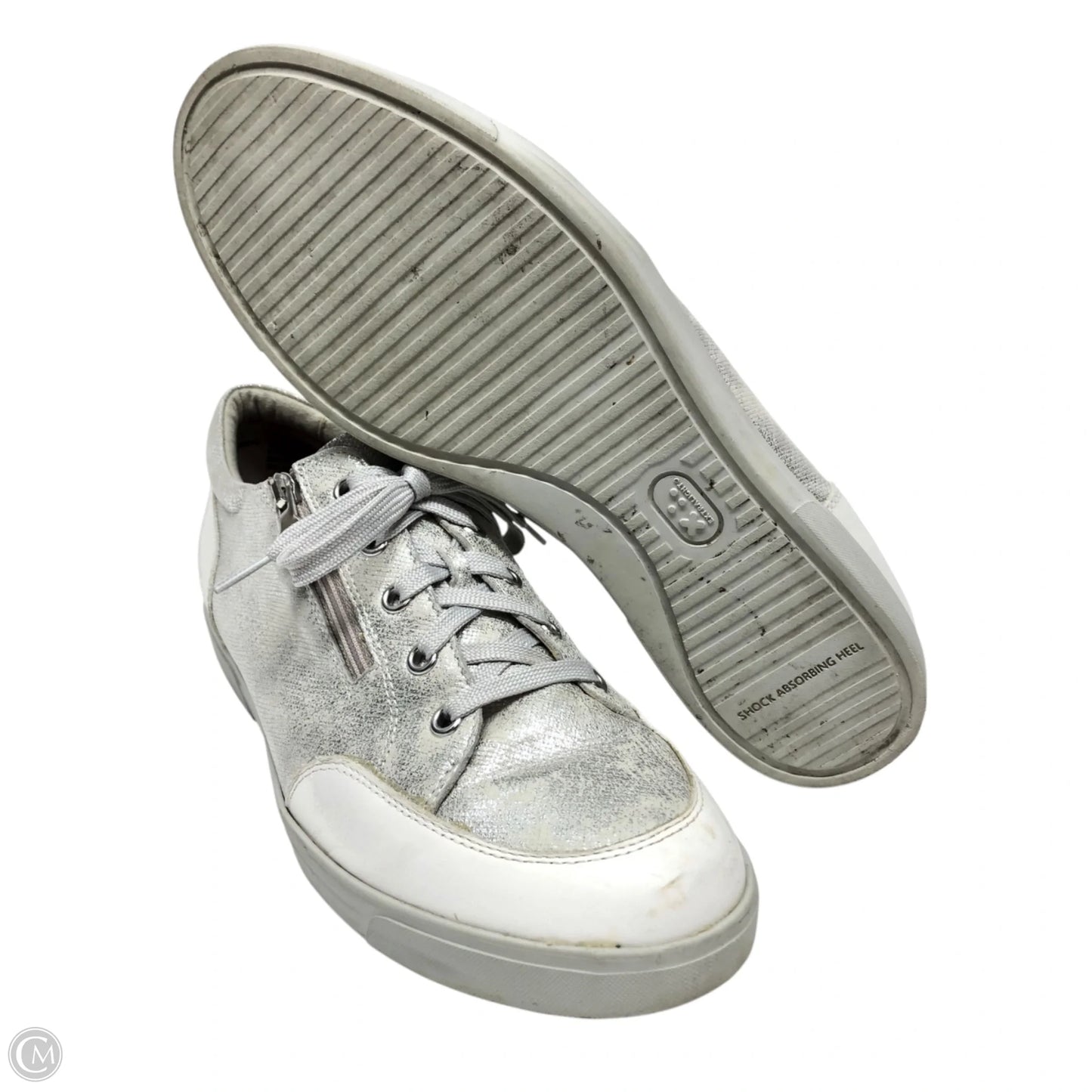 Shoes Sneakers By Munro In Silver, Size: 11