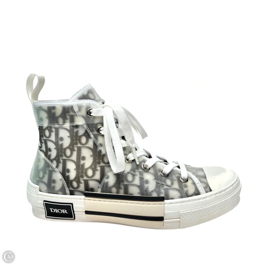 Shoes Luxury Designer By Dior In Blue & White, Size: 7.5