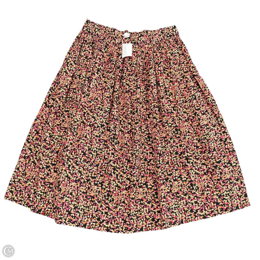 Skirt Midi By H&m In Floral Print, Size: 16