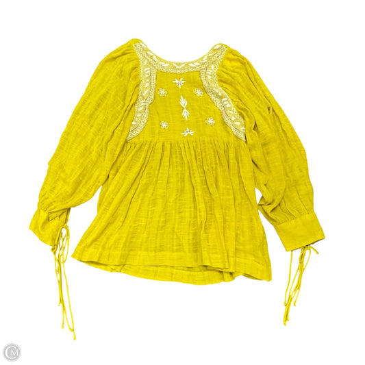 Dress Casual Short By Free People In Yellow, Size: Xl