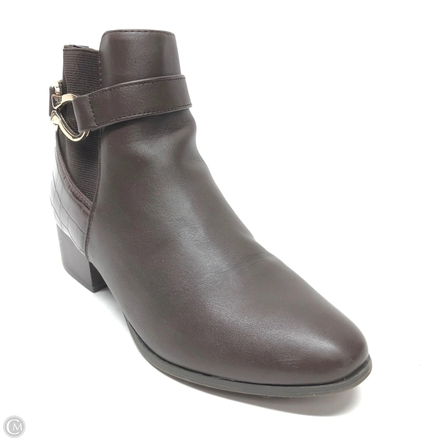 Boots Ankle Heels By Karen Scott In Brown, Size: 8