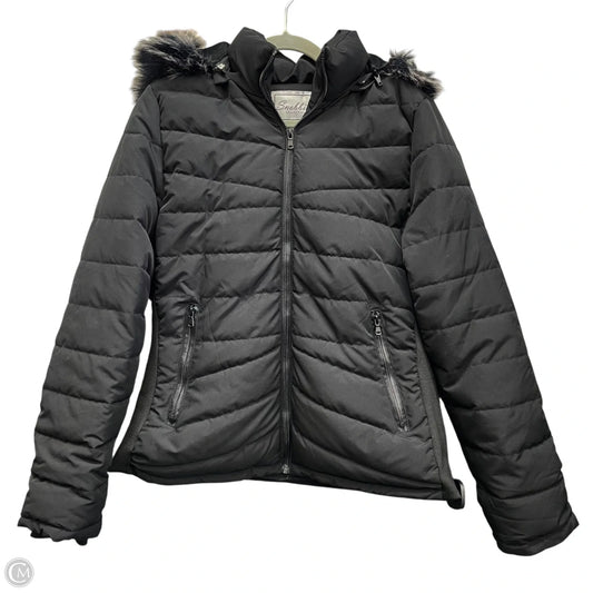 Jacket Puffer & Quilted By Clothes Mentor In Black, Size: L