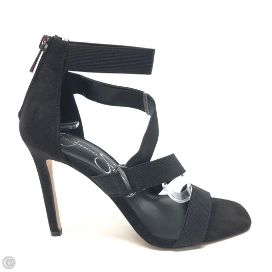 Sandals Heels Stiletto By Jessica Simpson In Black, Size: 6