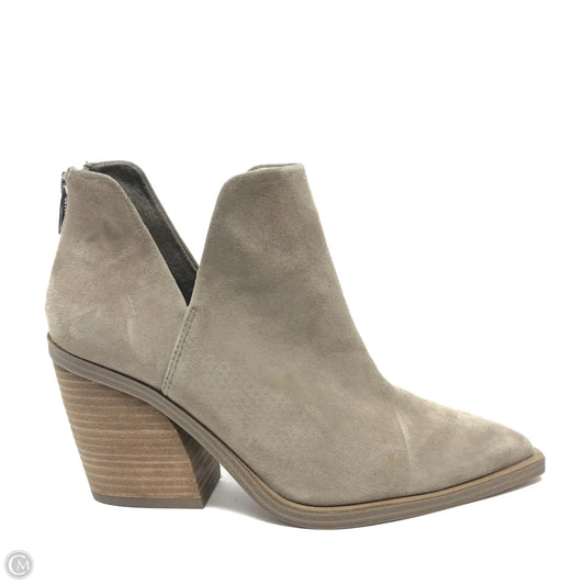 Boots Ankle Heels By Vince Camuto In Taupe, Size: 8
